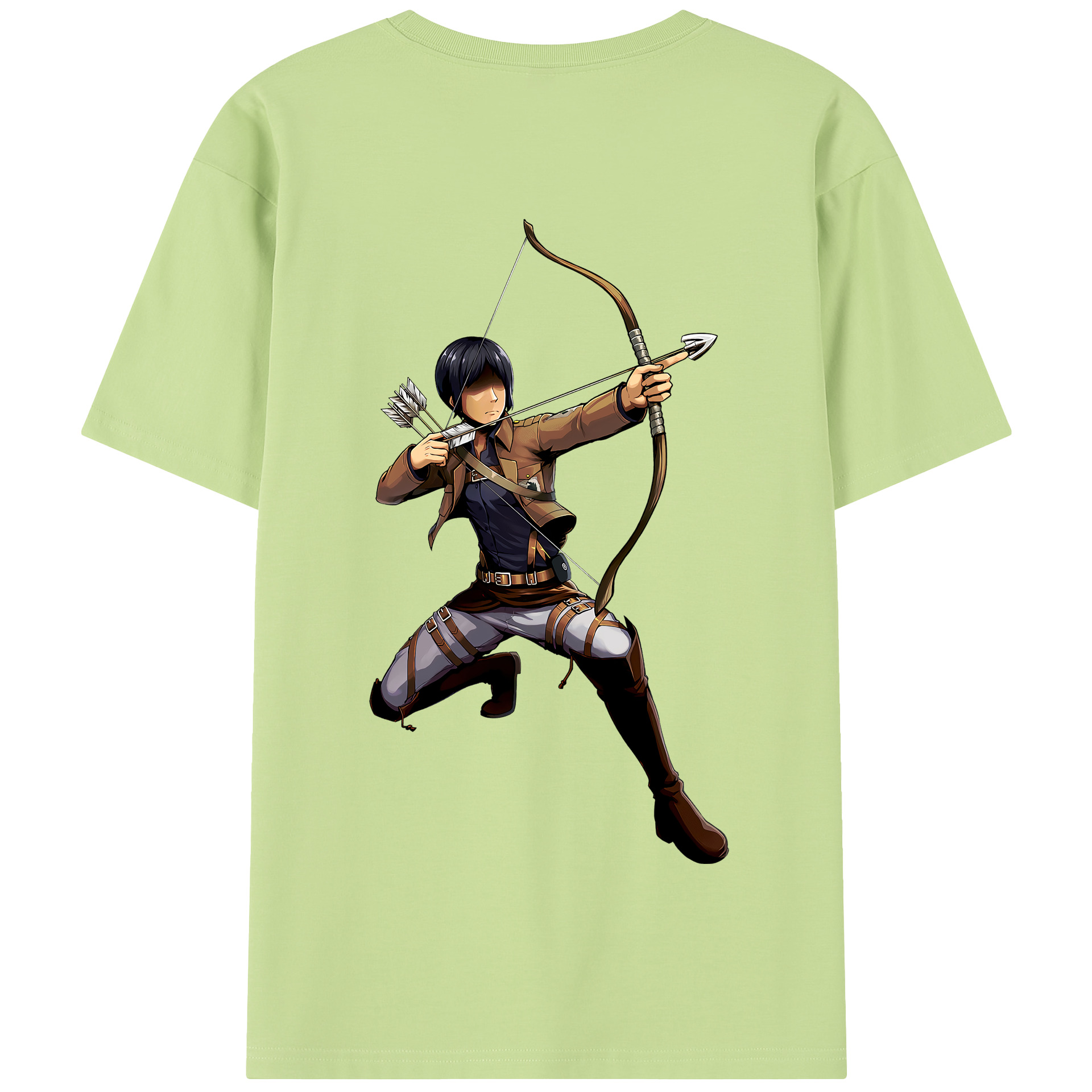 （画像用） 進撃の巨人 Attack on Titan 綿100％半袖Tシャツ（背面プリント）